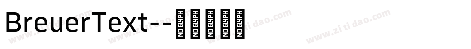 BreuerText-字体转换