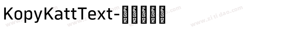 KopyKattText字体转换