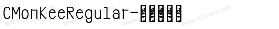 CMonkeeRegular字体转换