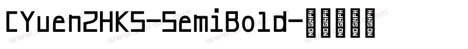 CYuen2HKS-SemiBold字体转换