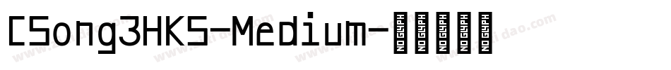 CSong3HKS-Medium字体转换