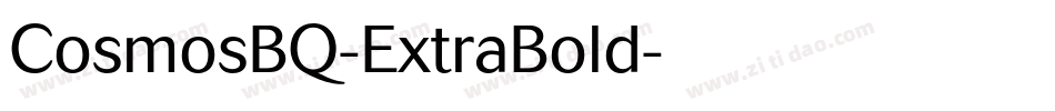 CosmosBQ-ExtraBold字体转换