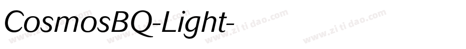 CosmosBQ-Light字体转换
