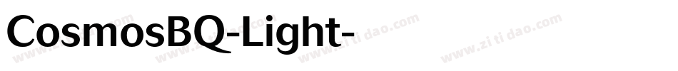 CosmosBQ-Light字体转换