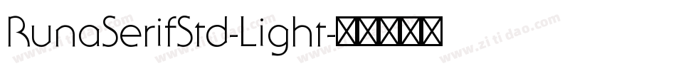RunaSerifStd-Light字体转换