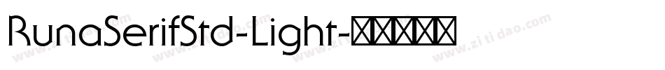 RunaSerifStd-Light字体转换
