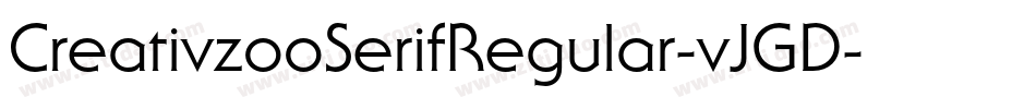 CreativzooSerifRegular-vJGD字体转换
