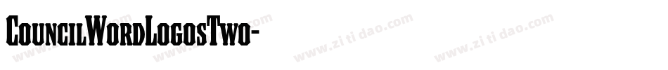 CouncilWordLogosTwo字体转换