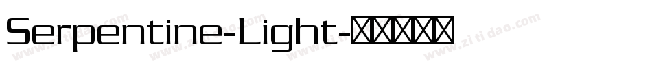 Serpentine-Light字体转换