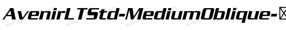 AvenirLTStd-MediumOblique字体转换