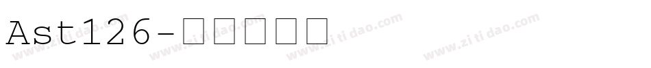 Ast126字体转换
