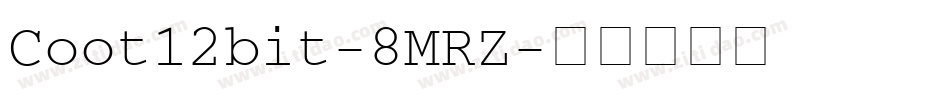 Coot12bit-8MRZ字体转换
