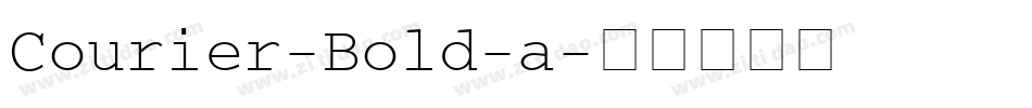 Courier-Bold-a字体转换