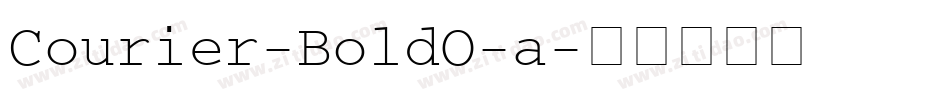 Courier-BoldO-a字体转换