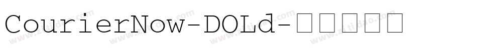 CourierNow-DOLd字体转换