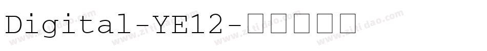 Digital-YE12字体转换