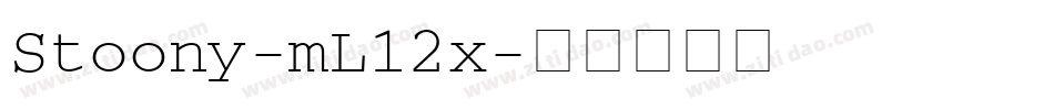 Stoony-mL12x字体转换