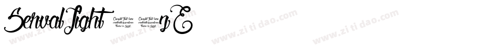 ServalLight-70zE字体转换