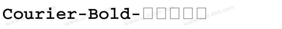 Courier-Bold字体转换