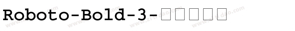 Roboto-Bold-3字体转换