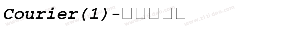 Courier(1)字体转换