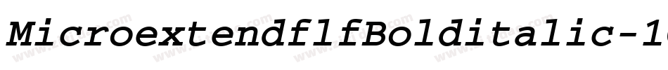 MicroextendflfBolditalic-1GaB字体转换