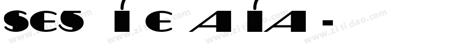 Sesquipedalian字体转换