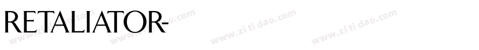 RETALIATOR字体转换
