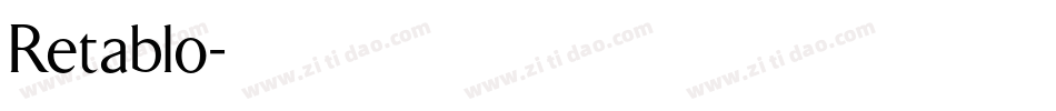 Retablo字体转换