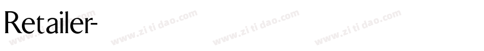 Retailer字体转换