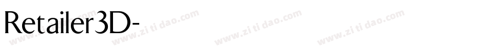 Retailer3D字体转换