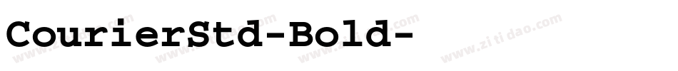 CourierStd-Bold字体转换