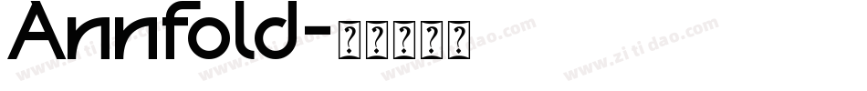 Annfold字体转换