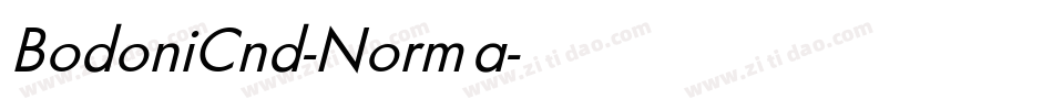 BodoniCnd-Norma字体转换