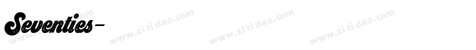 Seventies字体转换