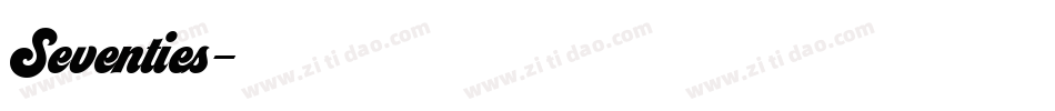 Seventies字体转换