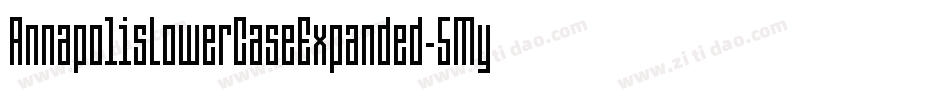 AnnapolisLowerCaseExpanded-5MyV字体转换