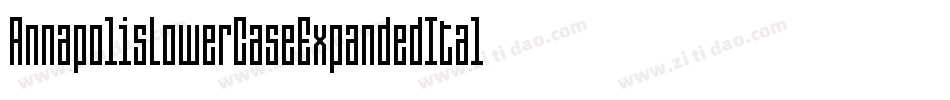AnnapolisLowerCaseExpandedItalic-6KRA字体转换