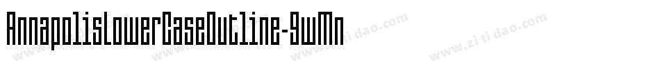 AnnapolisLowerCaseOutline-9wMn字体转换