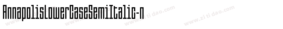 AnnapolisLowerCaseSemiItalic-npA0字体转换
