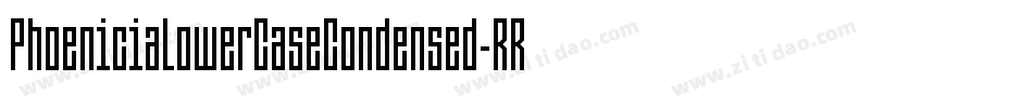 PhoeniciaLowerCaseCondensed-RRVE字体转换 PhoeniciaLowerCaseCondensed-RRVE字体转换