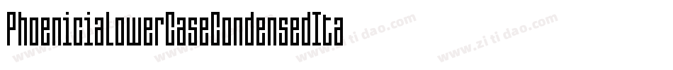 PhoeniciaLowerCaseCondensedItalic-L6a3字体转换 PhoeniciaLowerCaseCondensedItalic-L6a3字体转换