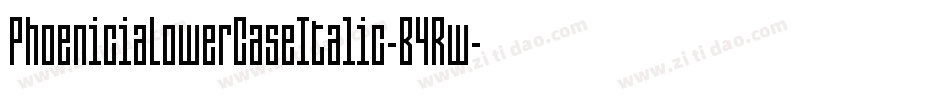 PhoeniciaLowerCaseItalic-B4Rw字体转换 PhoeniciaLowerCaseItalic-B4Rw字体转换