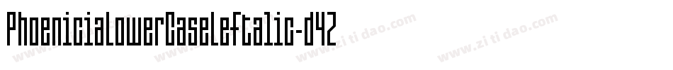 PhoeniciaLowerCaseLeftalic-d4ZZ字体转换 PhoeniciaLowerCaseLeftalic-d4ZZ字体转换