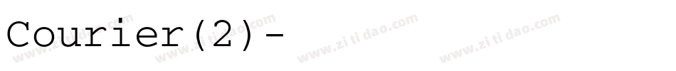 Courier(2)字体转换