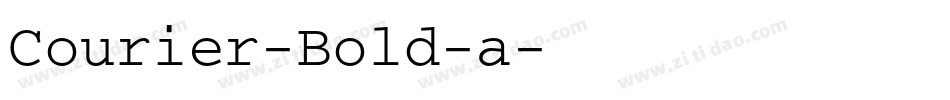 Courier-Bold-a字体转换