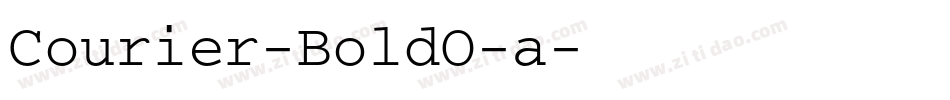 Courier-BoldO-a字体转换