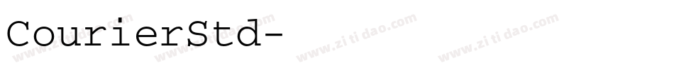 CourierStd字体转换