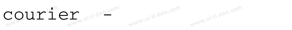 courier字体字体转换