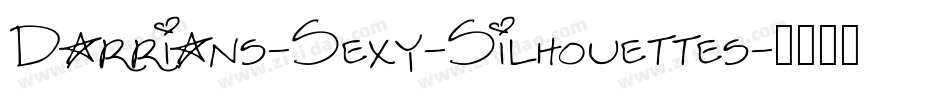 Darrians-Sexy-Silhouettes字体转换